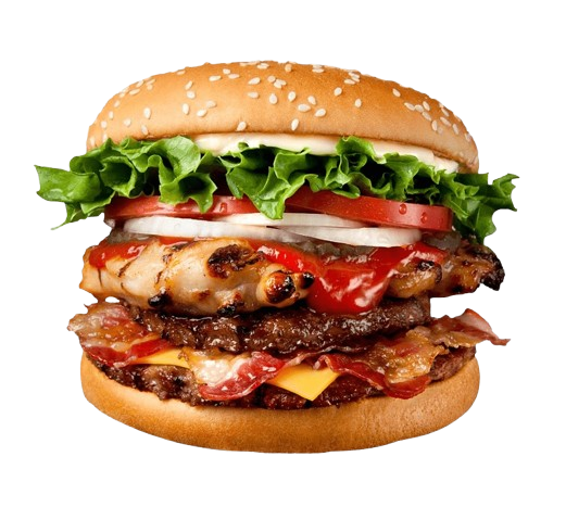 Creamy Cheese Chicken Stuff Burger